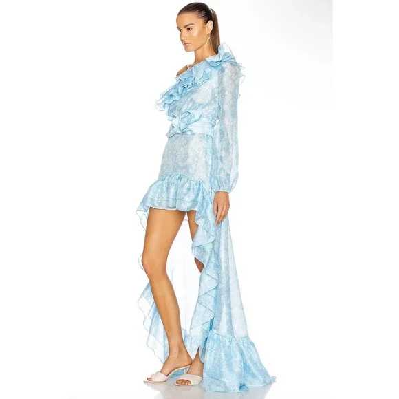 NWT Atoir The Whirlwind Dress in Ocean Paisley Blue - Size US 6 - Picture 4 of 7